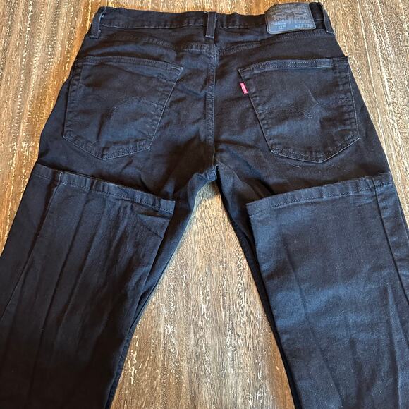 Men’s Levi’s 527 Slim Bootcut Denim Jeans Wide Leg Flare Black, 32W x 29L - Picture 6 of 12
